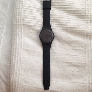 Black swatch watch